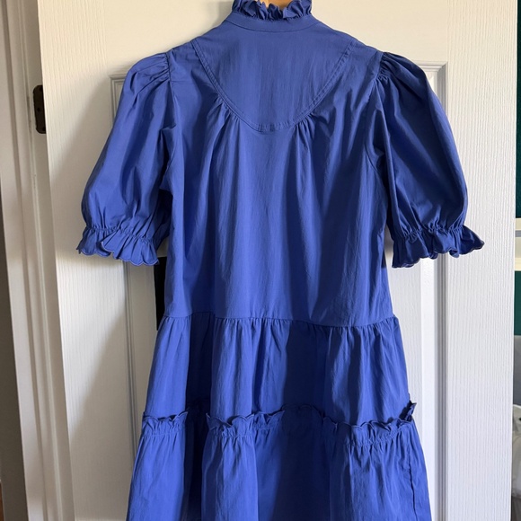 Pomander Place Azure Blue Selena Mini Dress NWT Size M - Picture 4 of 4